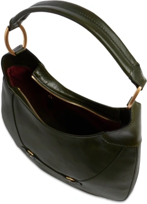 Сумка хобо The Bridge Isabella 04502501/I2 темно-зеленая натур.кожа