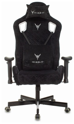 Кресло игровое Knight Outrider LTD черный Light-20 с подголов. крестов. металл