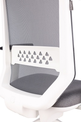 Кресло эргономичное Бюрократ MC-W611NL серый TW-04 38-417 сетка/ткань крестов.4-луч. пластик пластик белый