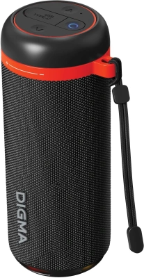 Колонка порт. Digma D-PS1521 черный 16W 2.0 BT 10м 1800mAh (PS1521B)