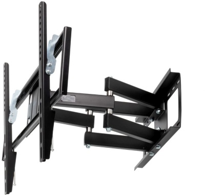 Кронштейн для телевизора Kromax OPTIMA-409 черный 32"-65" макс.45кг настенный поворотно-выдвижной и наклонный