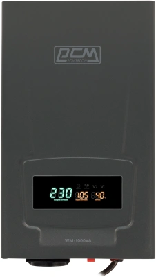 Стабилизатор напряжения Powercom WM-1000VA 800Вт 1000ВА графитовый