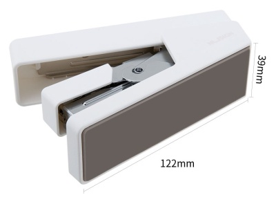 Степлер Deli ENS081WHITE Nusign 24/6 26/6 (25листов) белый 100скоб коробка