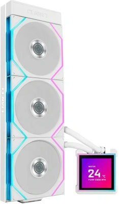 Система водяного охлаждения Lian-Li HydroShift II LCD-S 360TL ARGB Soc-AM5/AM4/1700/1851 белый 4-pin 33dB Al LCD Ret (G89.GHS2LCDS36TW.R0)