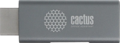 Переходник аудио-видео Cactus CS-HDMI-DP-ADR HDMI (m)/DisplayPort (f) позолоч.конт. серый