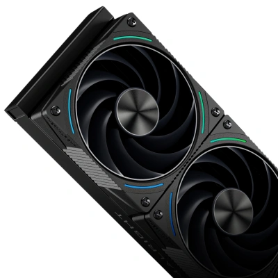 Система водяного охлаждения Thermalright Rainbow Vision 360 Turbo ARGB Soc-AM5/AM4/1200/1700/1851 черный 4-pin 44.7dB Al LCD Ret (R-VISION-TURBO-360-BL-ARGB)