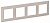 Рамка Legrand Valena Life 754044 накладная 4x горизонтальный монтаж поликарбонат слоновая кость