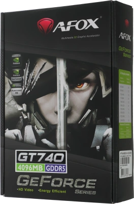 Видеокарта Afox PCI-E 3.0 AF740-4096D5H3-V3 NVIDIA GeForce GT 740 4Gb 128bit GDDR5 993/5000 DVIx1 HDMIx1 CRTx1 HDCP Ret