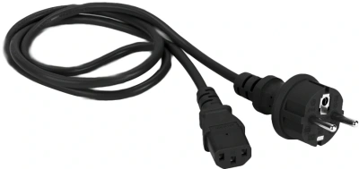 Шнур питания Lanmaster LAN-PP13/SH-3.0-BK C13-Schuko проводник.:3x0.75мм2 3м 220В черный