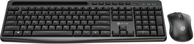 Клавиатура + мышь Оклик S275W клав:черный мышь:черный USB беспроводная slim Multimedia (1993113)