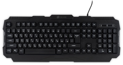 Клавиатура Оклик 757G HW2 черный USB for gamer (1790295) кабель 1.8м