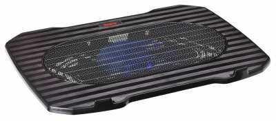 Подставка для ноутбука Buro BU-LCP156-B114 15.6" 357x265x33мм 1xUSB 1x 140ммFAN 345г металлическая сетка/пластик черный