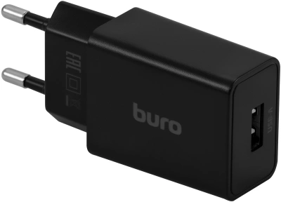 Сетевое зар./устр. Buro BUWA1 10.5W 2.1A USB-A черный (BUWA10S100BK)