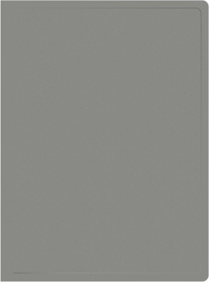 Папка с 40 прозр.вклад. Silwerhof SE-V40GREY A4 пластик 0.5мм серый