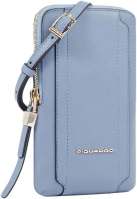 Сумка для телефона Piquadro Circle AC6835W92R/AZ3 голубая натур.кожа