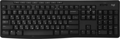 Клавиатура + мышь Logitech MK270 клав:черный мышь:черный USB беспроводная Multimedia (920-003381)