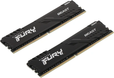 Память DDR4 2x16Gb 3600MHz Kingston KF436C18BBK2/32 Fury Beast Black RTL Gaming PC4-28800 CL18 DIMM 288-pin 1.35В single rank с радиатором Ret