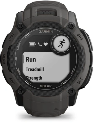 Смарт-часы Garmin Instinct 2X Solar 50мм 1" MIP корп.черный рем.черный (010-02805-00)
