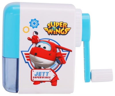 Точилка для карандашей механическая Deli ER10409 Super Wings 1 отверстие пластик ассорти