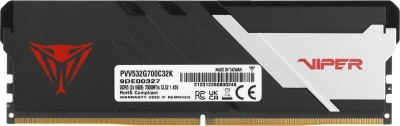 Память DDR5 2x16GB 7000MHz Patriot PVV532G700C32K Viper Venom RTL Gaming PC5-56000 CL32 DIMM UDIMM 288-pin 1.45В kit с радиатором Ret