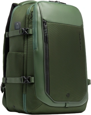 Рюкзак мужской Piquadro Lyss CA6929S143BM/VE зеленый тимьяновый полиэстер/натур.кожа