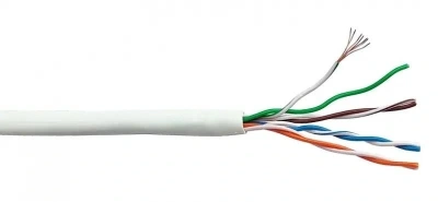 Кабель информационный Lanmaster LAN-5EUTP-HFLT-WH кат.5E UTP 4 пары 24AWG LSZH внутренний 305м белый