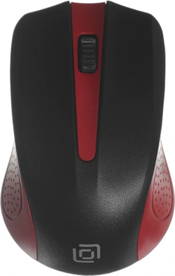 Мышь Оклик 485MW черный/красный оптическая 1600dpi беспров. USB для ноутбука 3but (997828)