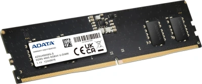 Память DDR5 32GB 4800MHz A-Data AD5U480032G-S RTL PC5-38400 CL40 DIMM UDIMM 288-pin 1.1В single rank Ret