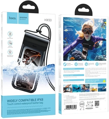 Сумочка Hoco для универсальный HX53 прозрачный/черный (53503)