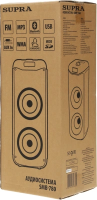 Минисистема Supra SMB-780 черный 65Вт FM USB BT SD
