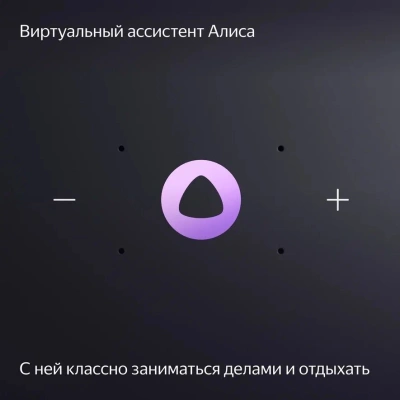 Умная колонка Yandex Станция Миди Алиса серый 24W 1.0 BT/Wi-Fi 10м (YNDX-00054GRY)