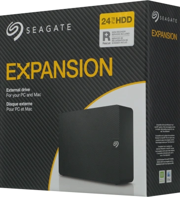 Жесткий диск Seagate USB3.0 24TB STKP24000400 Expansion 3.5" черный