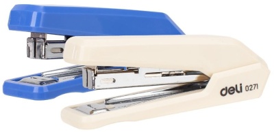 Степлер Deli E0271 Essential N10 (15листов) ассорти 50скоб закрытый коробка