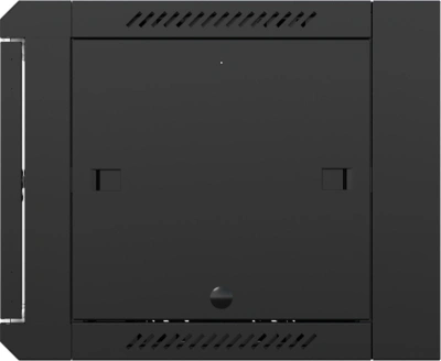 Шкаф коммутационный NTSS NTSS-W6U6045GS-BL настенный 6U 570x450мм пер.дв.стекл 60кг черный 350мм 18кг 220град. 370мм IP20 сталь