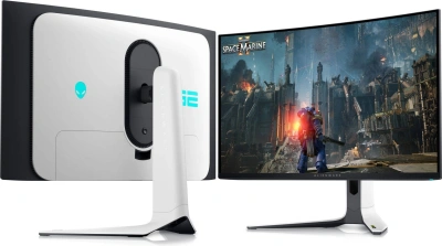 Монитор Dell 31.6" Alienware AW3225QF белый QD OLED LED 16:9 HDMI матовая HAS Piv 1000cd 178гр/178гр 3840x2160 240Hz G-Sync DP 4K USB 9.35кг