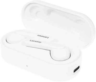 Гарнитура внутриканальные Lenovo HT28 белый беспроводные bluetooth в ушной раковине (УТ000023560)