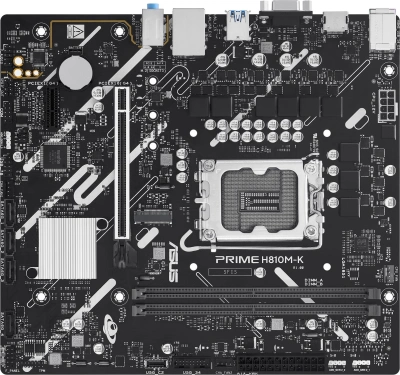 Материнская плата Asus PRIME H810M-K Soc-1851 Intel H810 2xDDR5 mATX AC`97 8ch(7.1) GbLAN RAID+VGA+HDMI