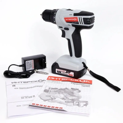 Дрель-шуруповерт Интерскол ДА-10/18ЭР 35 аккум. патрон:быстрозажимной (518.2.1.20)