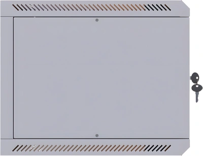 Шкаф коммутационный Suprlan ТВЛ-9U-600-450-СР (05-1093) настенный 9U 600x450мм пер.дв.стекл направл.под закл.гайки 70кг RAL 7035 385мм 19кг 500мм металл