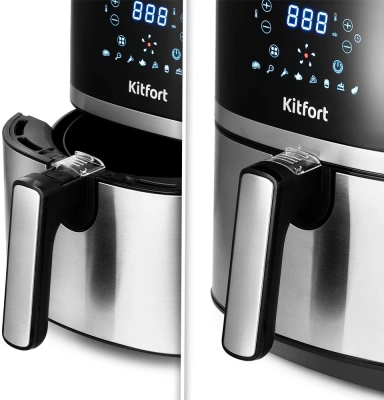 Аэрогриль Kitfort КТ-2221 3.3л 1500Вт черный/серебристый