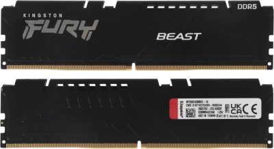 Память DDR5 2x8GB 5600MHz Kingston KF556C40BBK2-16 Fury Beast RTL Gaming PC5-44800 CL40 DIMM UDIMM 288-pin 1.25В single rank с радиатором Ret