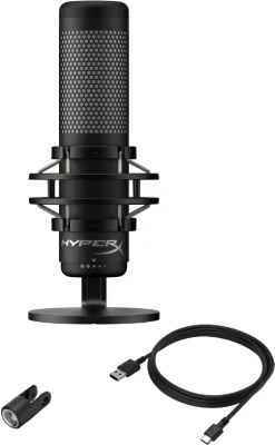 Микрофон проводной HyperX QuadCast 2 3м черный