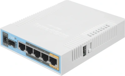 Роутер беспроводной MikroTik hAP ac (RB962UIGS-5HACT2HNT) AC1750 10/100/1000BASE-TX/SFP белый