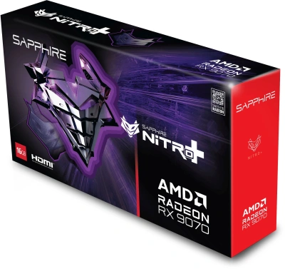 Видеокарта Sapphire PCI-E 5.0 11349-01-20G NITRO+AMD RADEON RX 9070 OC AMD Radeon RX 9070 16Gb 256bit GDDR6 2210/20000 HDMIx2 DPx2 HDCP Ret
