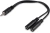 Адаптер аудио Buro BU-2XJACK-JACK 2xJack 3.5 (f)/Jack 3.5 (m) 0.2м. черный