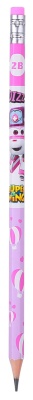 Карандаш ч/г Deli EU53500 Super Wings 2B шестигран. ассорти (12шт) ластик