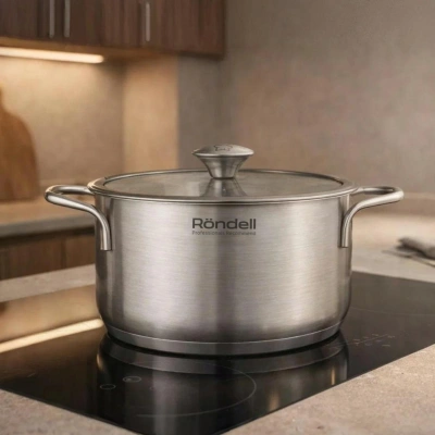 Кастрюля Rondell Modern RDS-1748 4.8л. d=24см (с крышкой) стальной