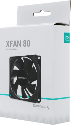 Вентилятор для корпуса Deepcool XFan 80 80х80x25 черный 4-pin (Molex) 20дБ (DP-FDC-XF80) Ret