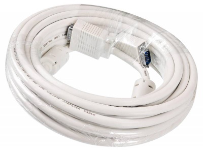 Кабель Buro CAB016S-10M VGA (m) VGA (m) 10м феррит.кольца серый