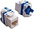 Модуль Lanmaster Tooless LAN-TK45U5E/180-WH информ. Keystone RJ45 кат.5E UTP бел. (упак.:1шт)